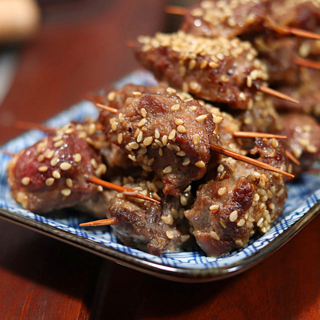 追剧必备的健康小零食——牙签牛肉