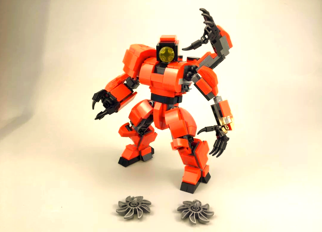 环太平洋1系列,赤红风暴机甲,动力moc作品