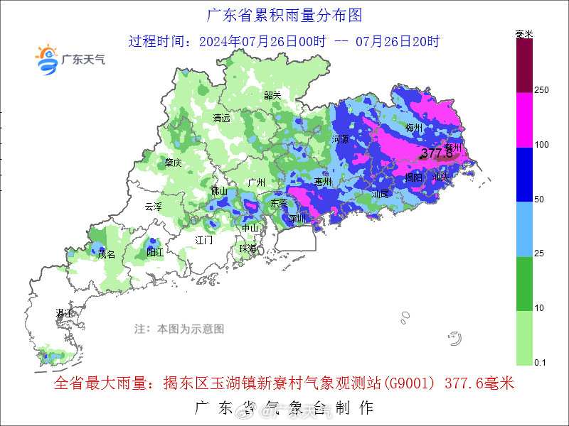 滚动|河源龙川县铁场镇录得193.2毫米大暴雨