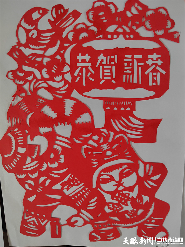 关注"双减"丨绥阳思源实验学校:剪纸寄祝福,绘画描未来