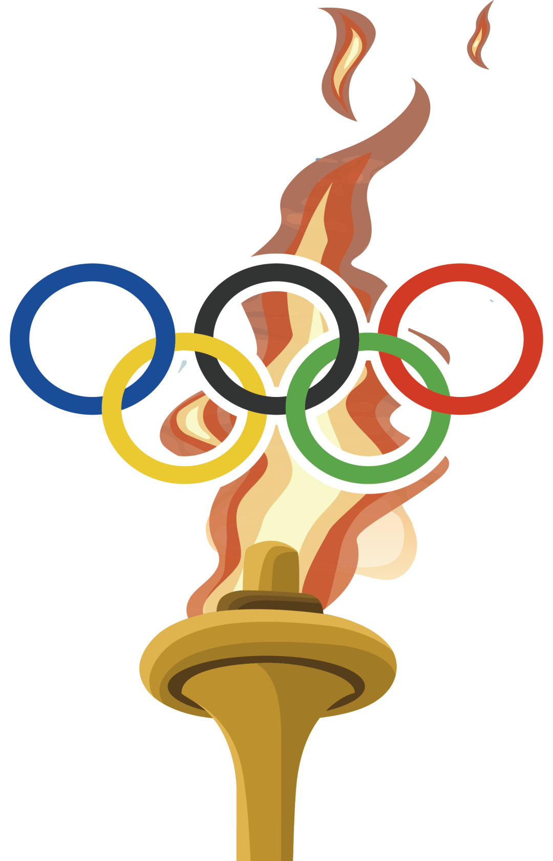 奥运圣火卡通图片