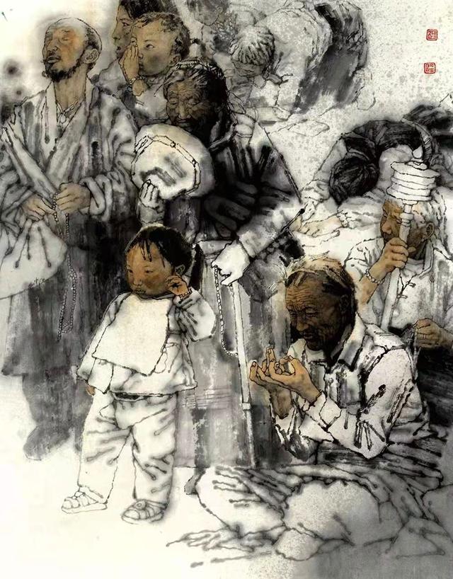 卢冰美术作品欣赏—"迎新春 庆冬奥"金融美术家专辑