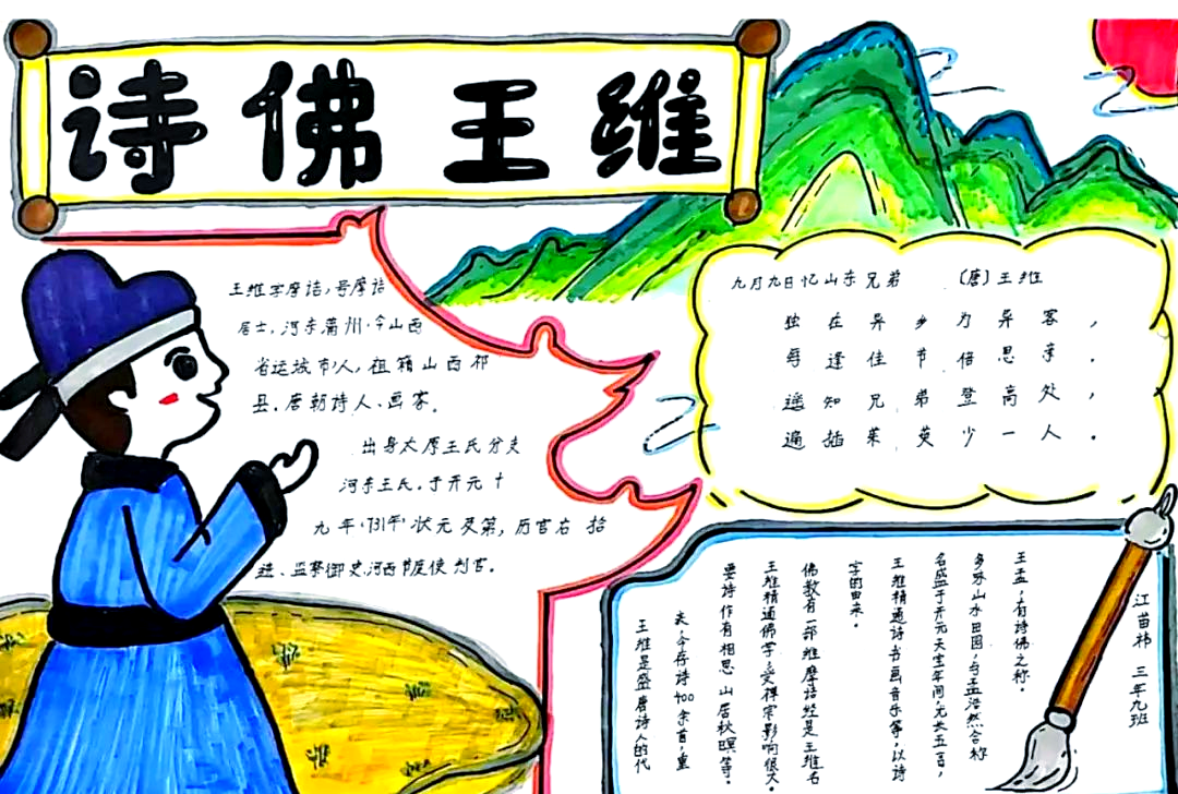 王维主题手抄报制作指南