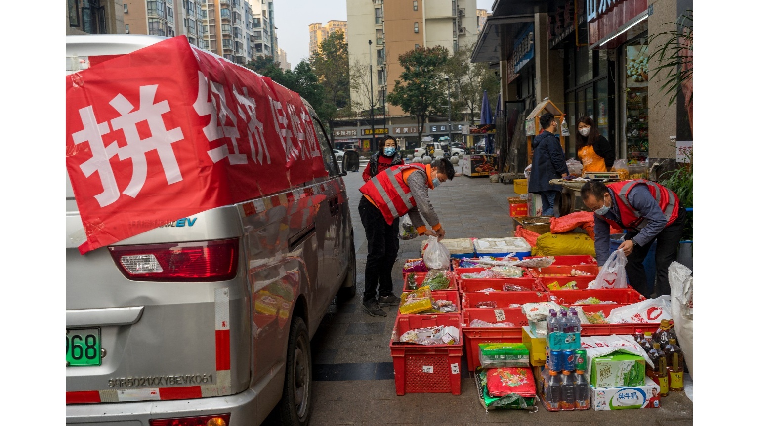 多多买菜配送车图片