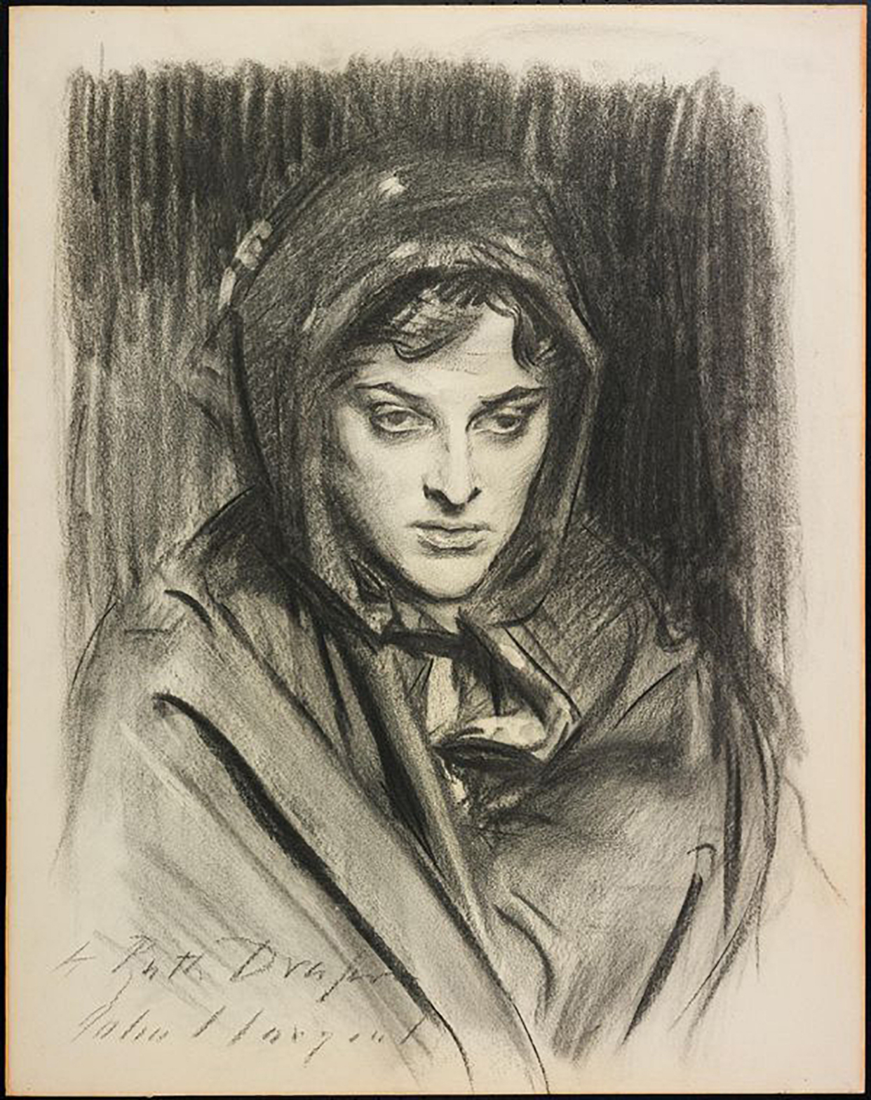 品读萨金特的精彩木炭素描,不要误入肖像画的媚俗陷阱