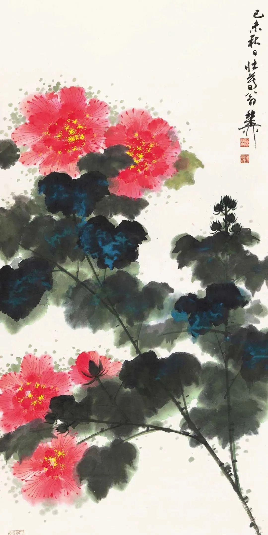 知识雷锋|美人初醉——谢稚柳画芙蓉