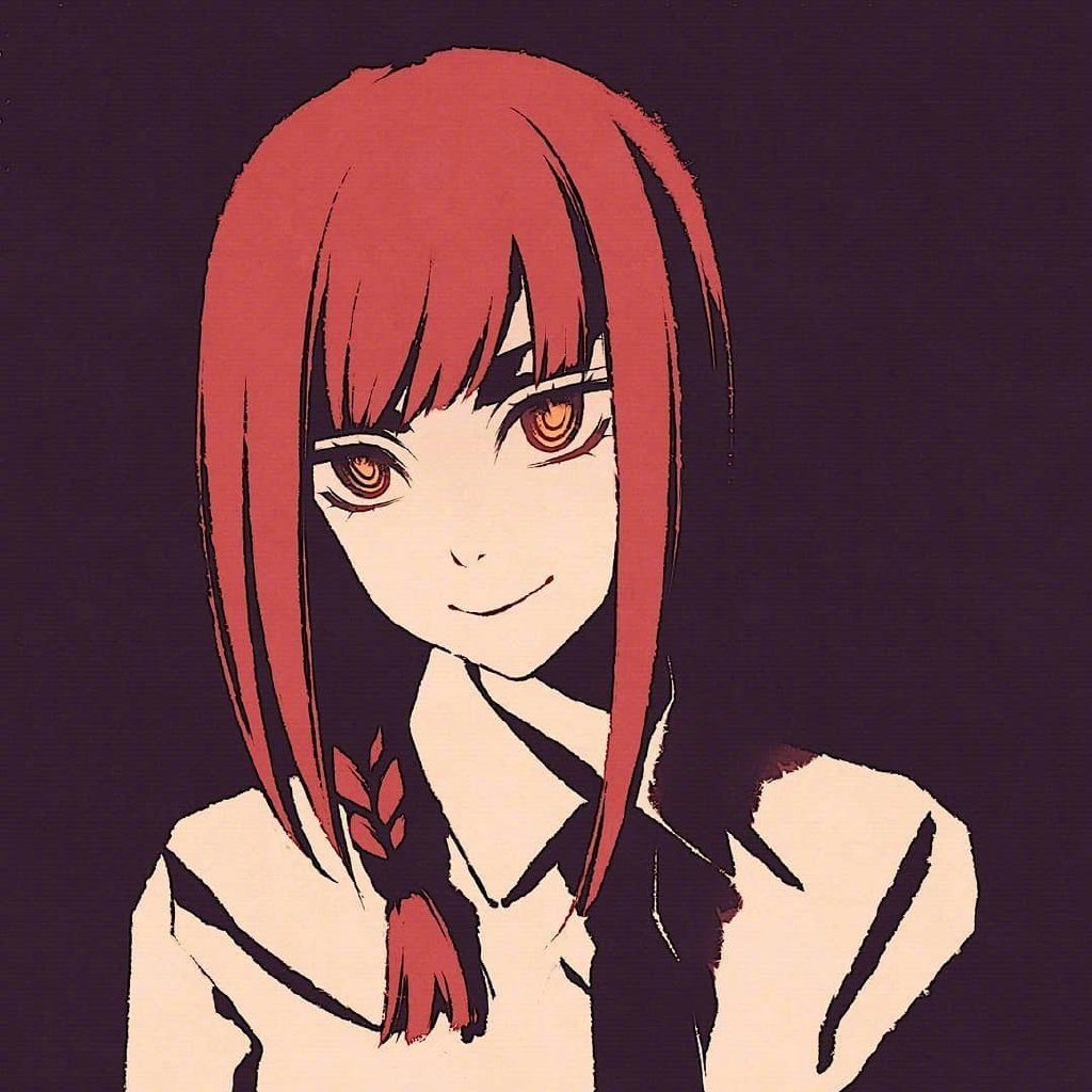 画师作品欣赏:超a超有个性的动漫头像插画.画中人好像在拍照