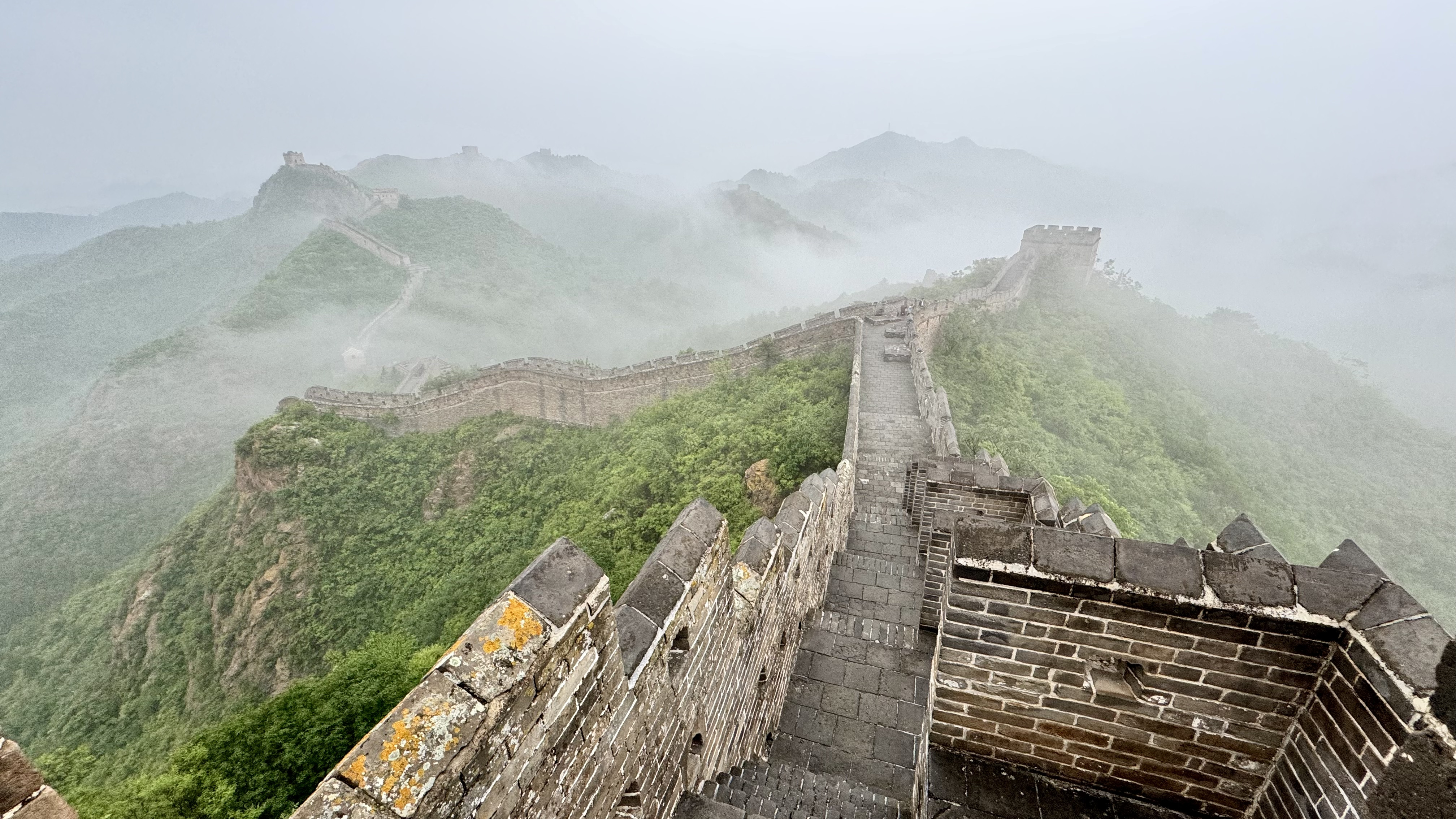 早晨长城的图片图片