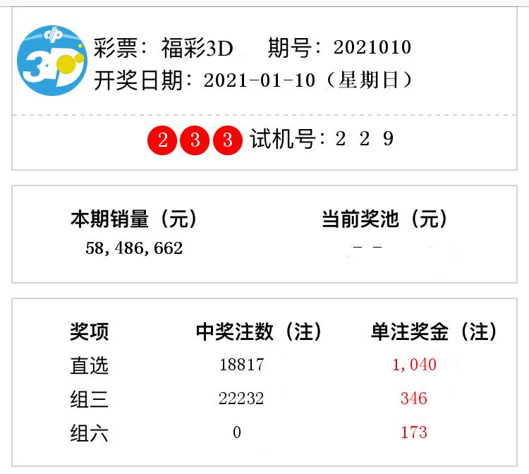 双色球2021010图片