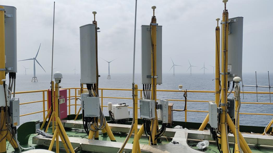 广东移动为省内首个近海深水区海上风电平台搭建700mhz 5g基站
