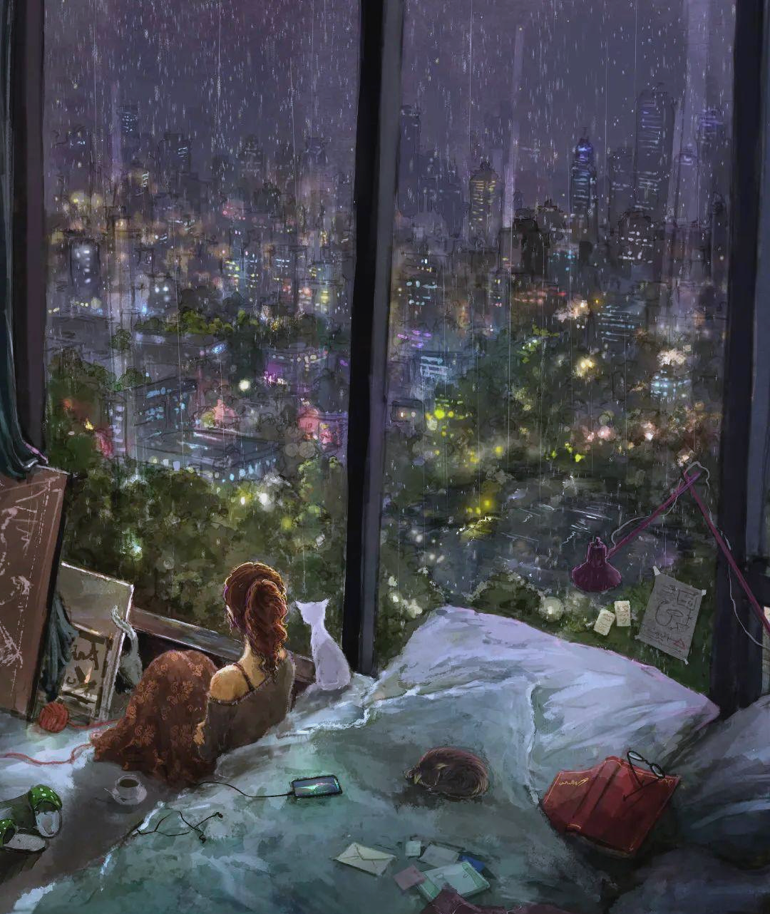 插画精选|jungsuk lee 梦幻唯美的女孩插画作品