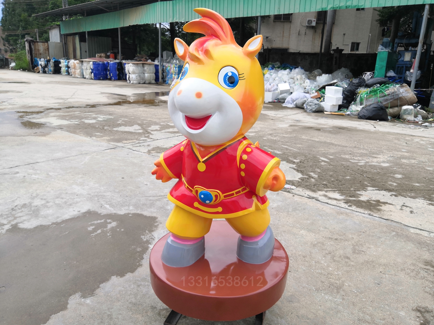 河南生肖玻璃钢雕塑 baijiahao.baidu.com