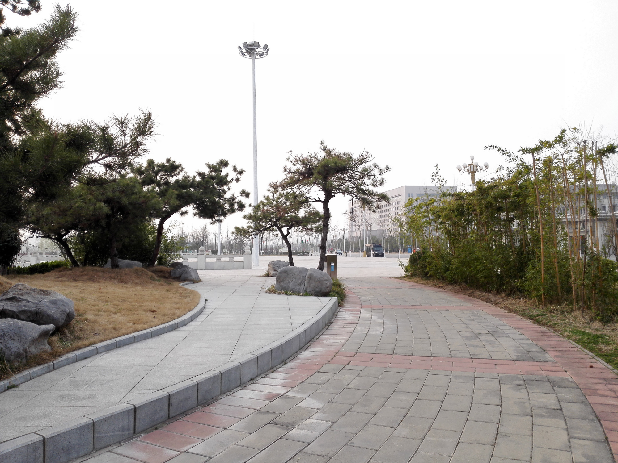 初春的周口和谐公园