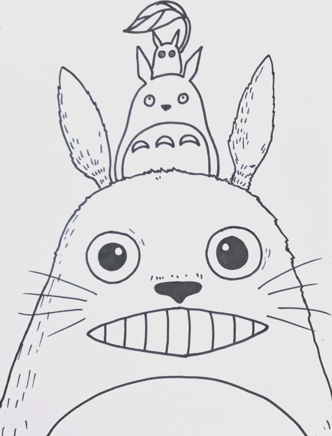 绘画教程:儿童创意画《龙猫》的绘制方法
