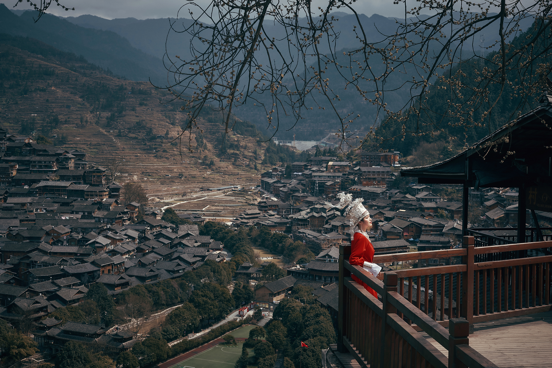 贵州西江千户苗寨古田映画旅拍