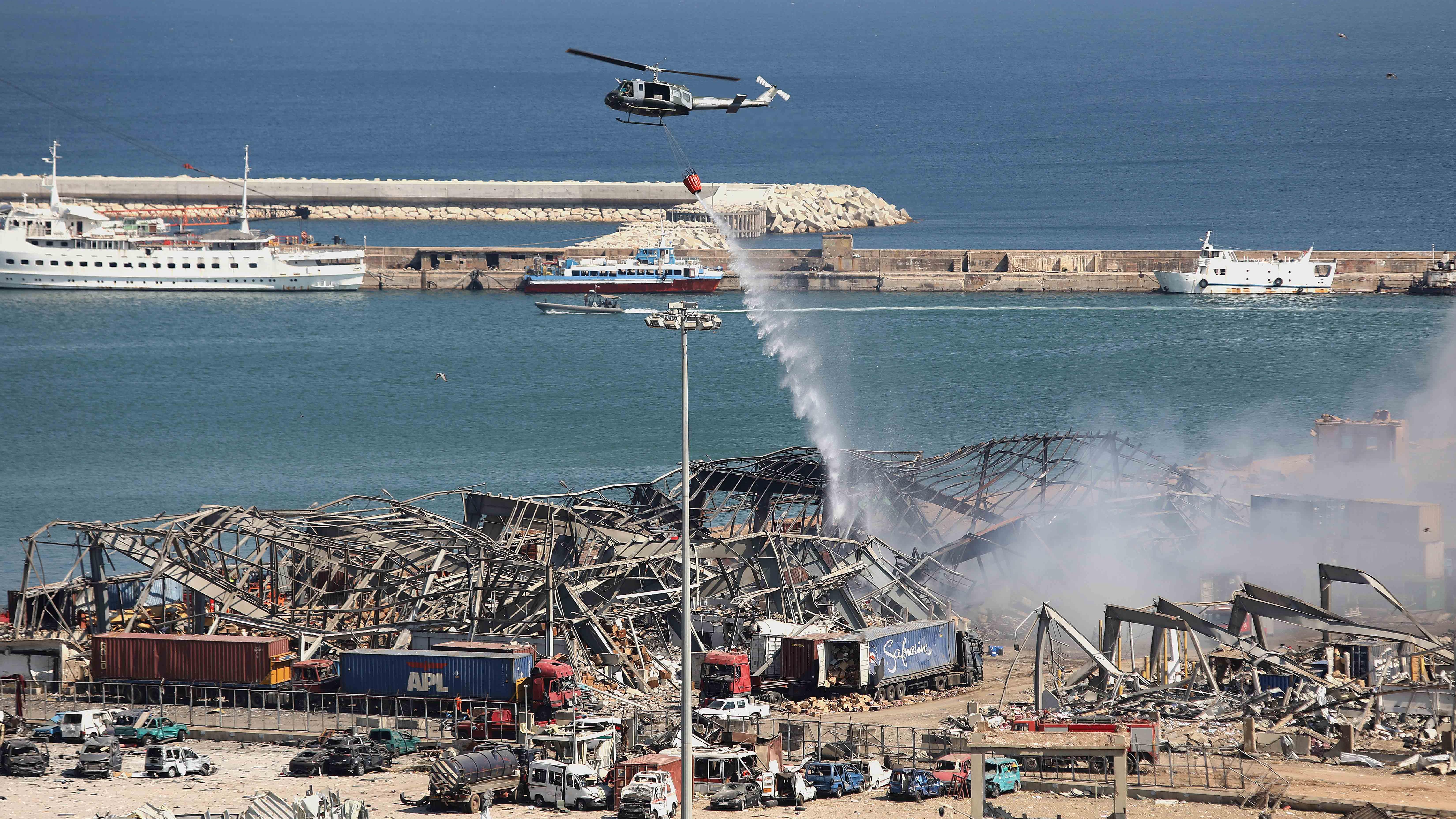 视频|走进爆炸过后的黎巴嫩贝鲁特港口区