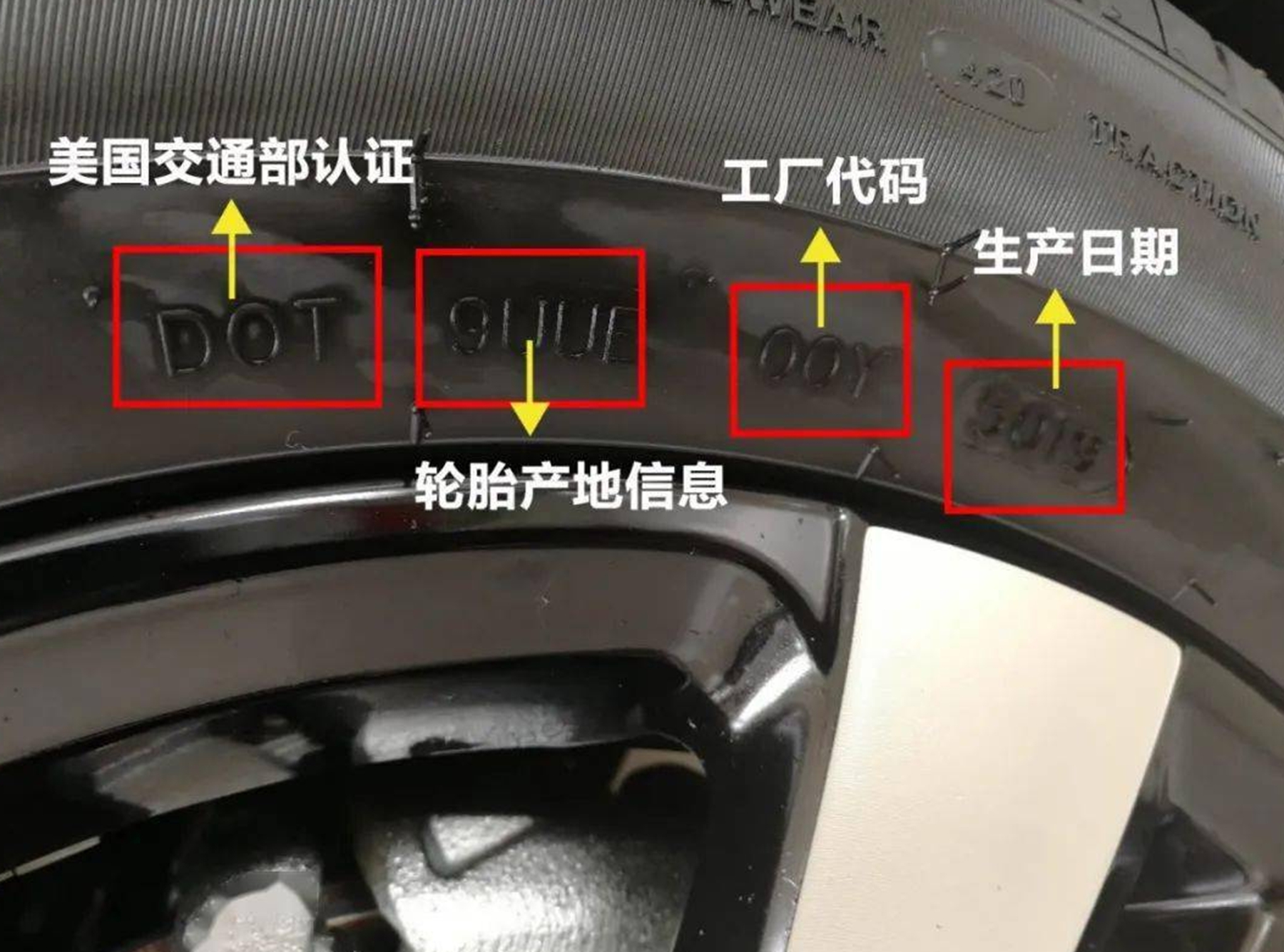 玲珑轮胎生产日期在轮胎哪个部位