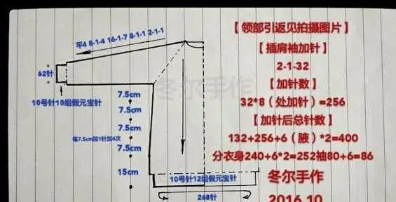 美丽的长袖套衫毛衣编织花样,附织法教程