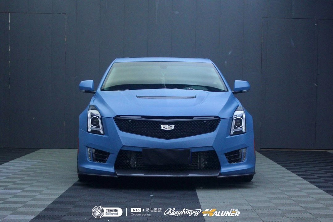 tmd潮牌改色膜—凯迪拉克ats奶油墨蓝