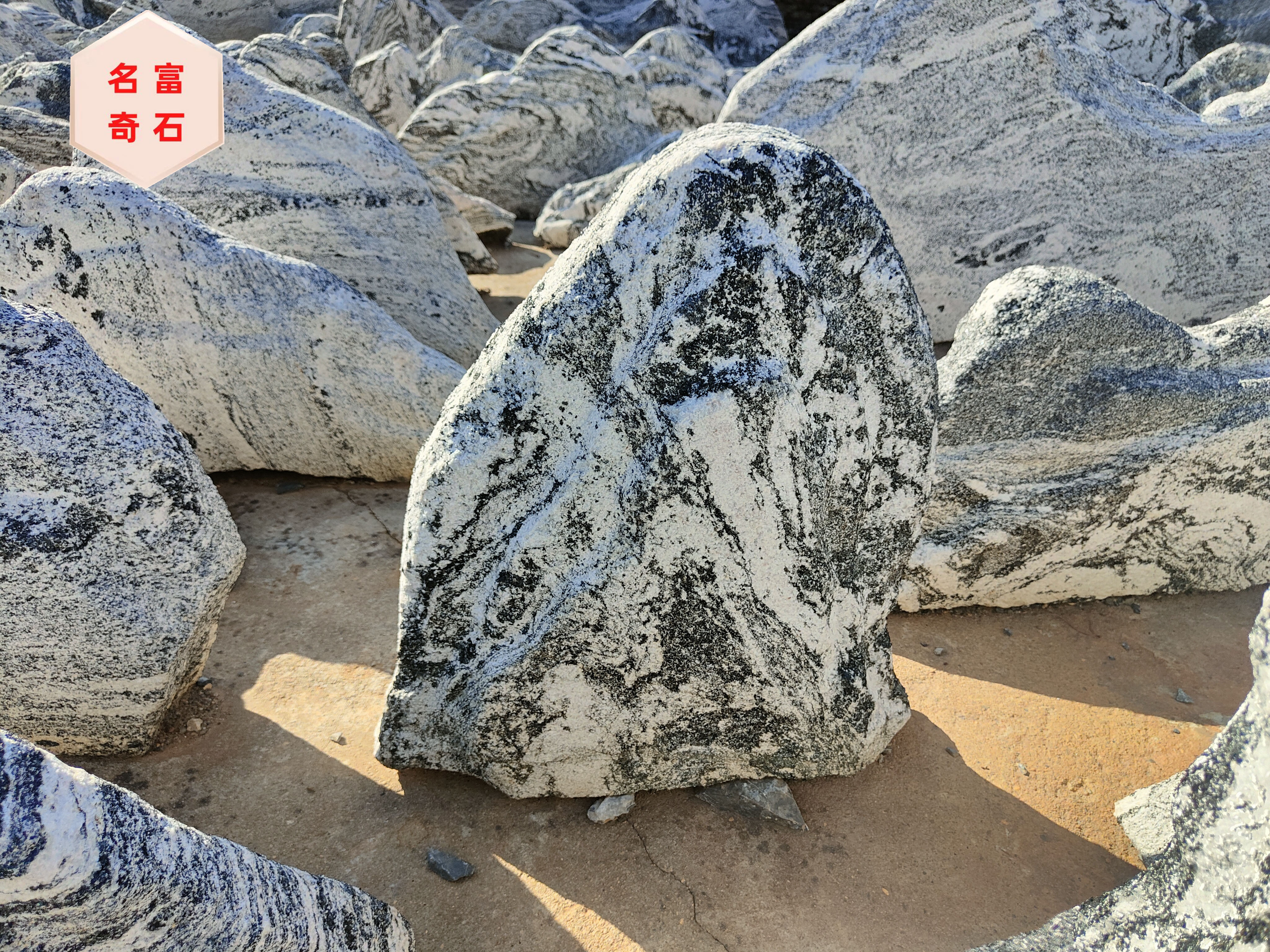 佛山雪浪石,园林草坪绿化石,雪浪石切片景观石