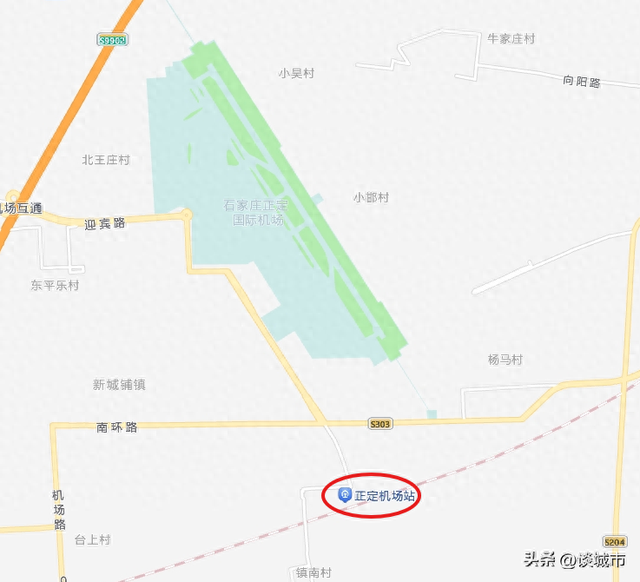 石家庄机场地图图片