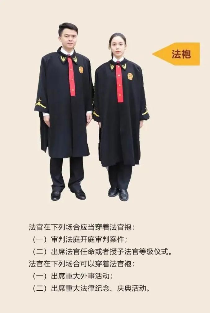 法官服法徽佩戴图片