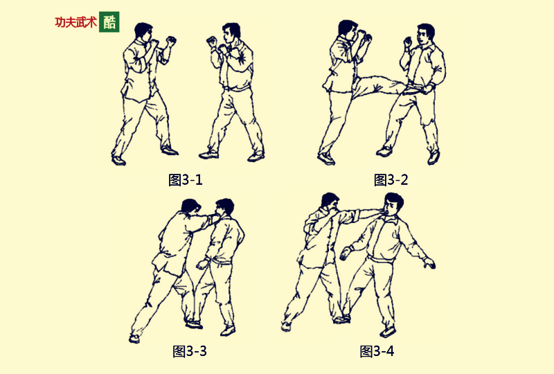 截拳道劈推甩掌法实战格斗招式,专攻敌方头颈部,锁骨,肋胸腹部