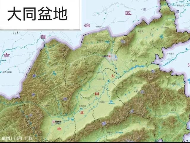 山西最大盆地大同盆地,古巨湖排干的产物,10%都是含煤地层