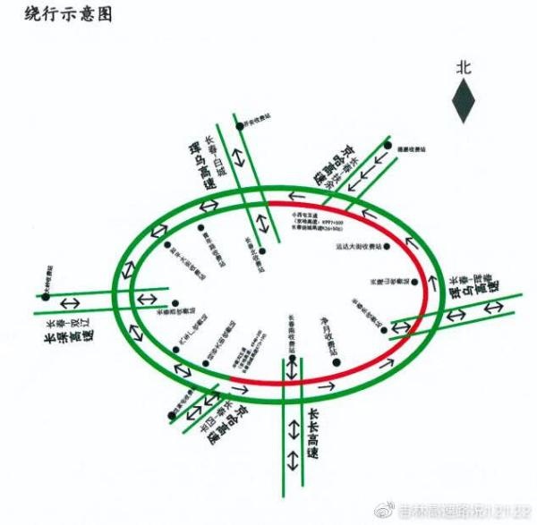 长春新绕城高速规划图图片