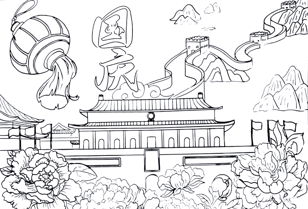 国庆主题绘画:展现祖国繁荣昌盛,融合非遗与科幻科技的创意作品