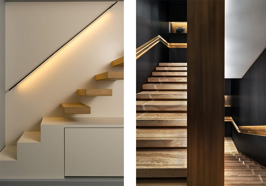 3种楼梯照明的方式满满干货