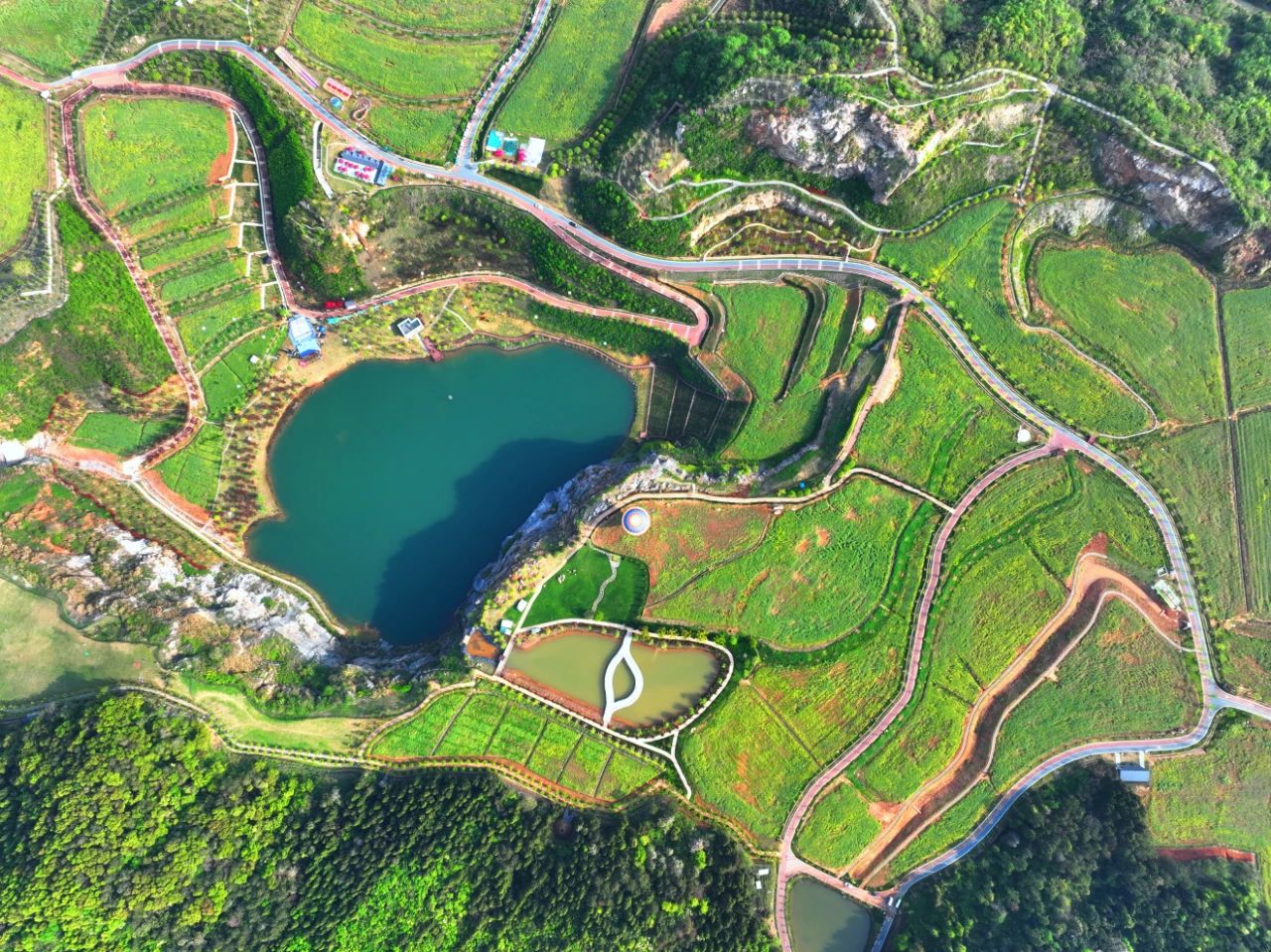 武汉新增"网红打卡地" 江夏灵山生态文化旅游区开园迎客
