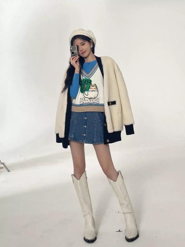 鞠婧祎|秋冬辣妹穿搭look,小个子秋日穿搭模板来啦