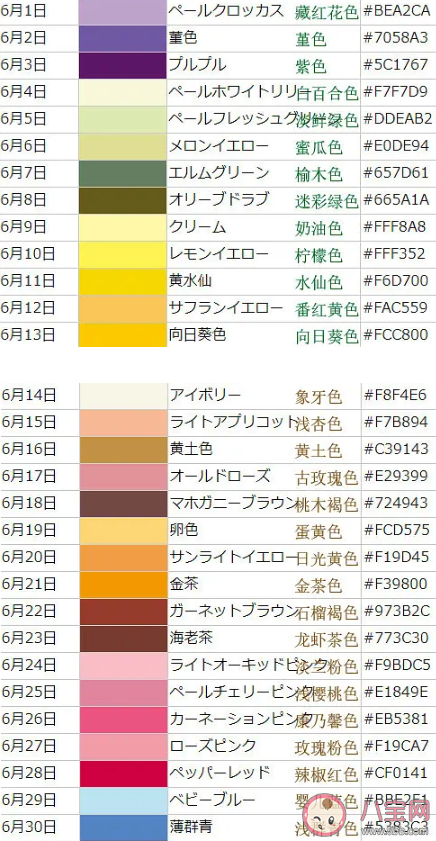 原来生日也可以有颜色是什么意思 日本的365天诞生色测试链接分享