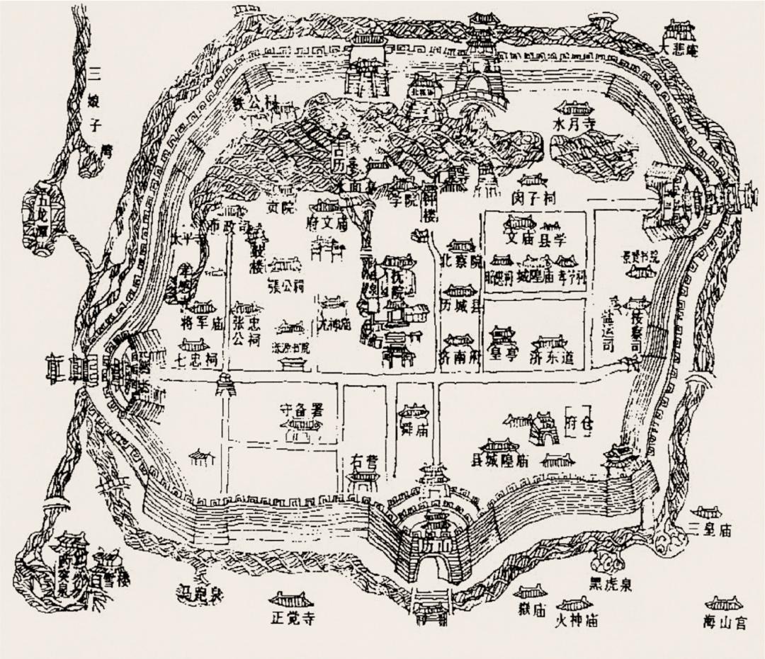 济南老城区平面图图片