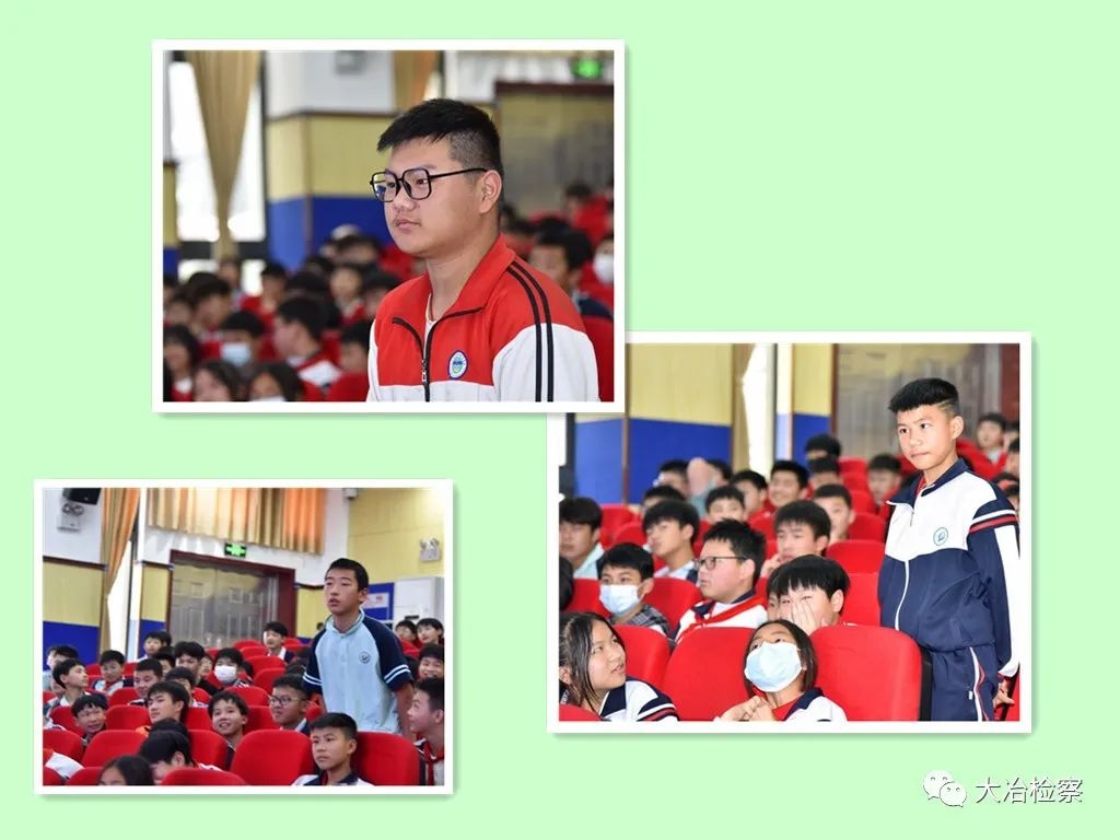 大冶市检察院走进尹家湖中学开展反校园欺凌宣讲