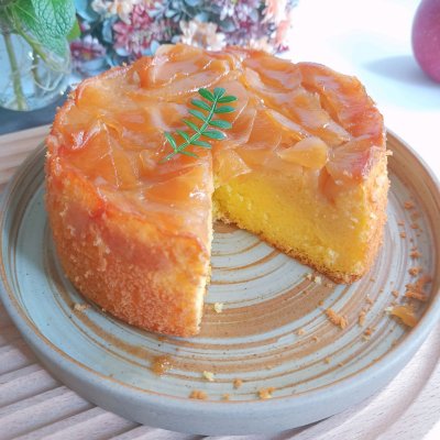 带着美食出去浪 焦糖苹果翻转蛋糕