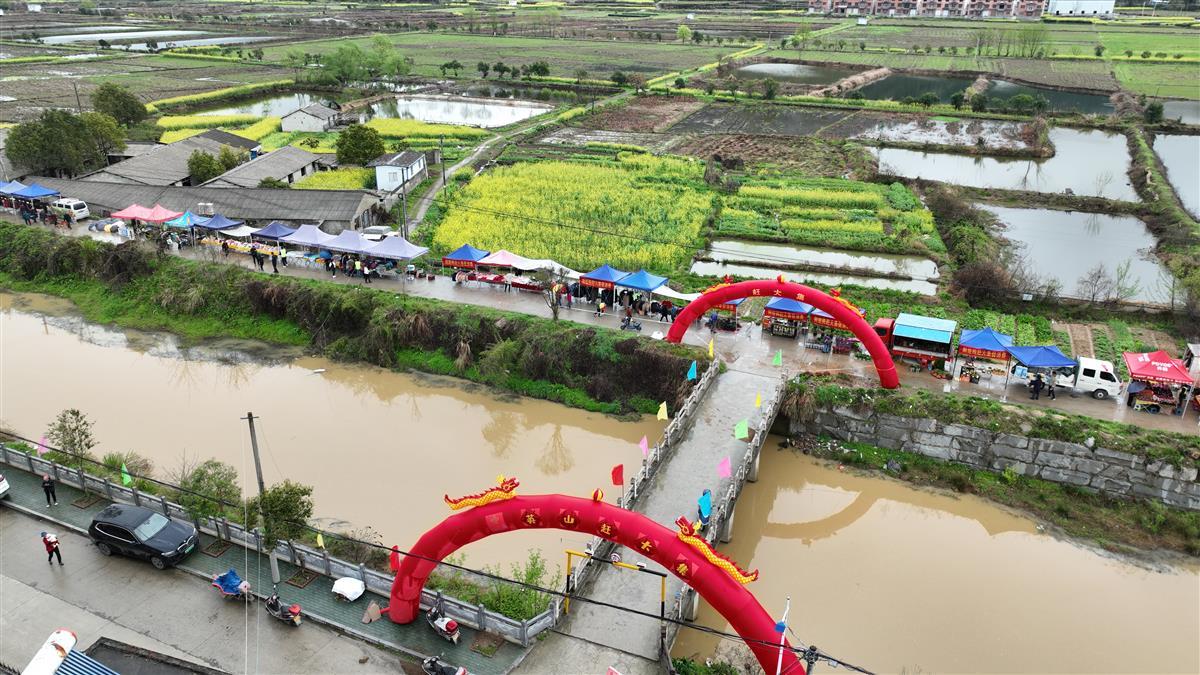 英山南河镇举办首场农副产品交易会,绘出乡村振兴新画卷