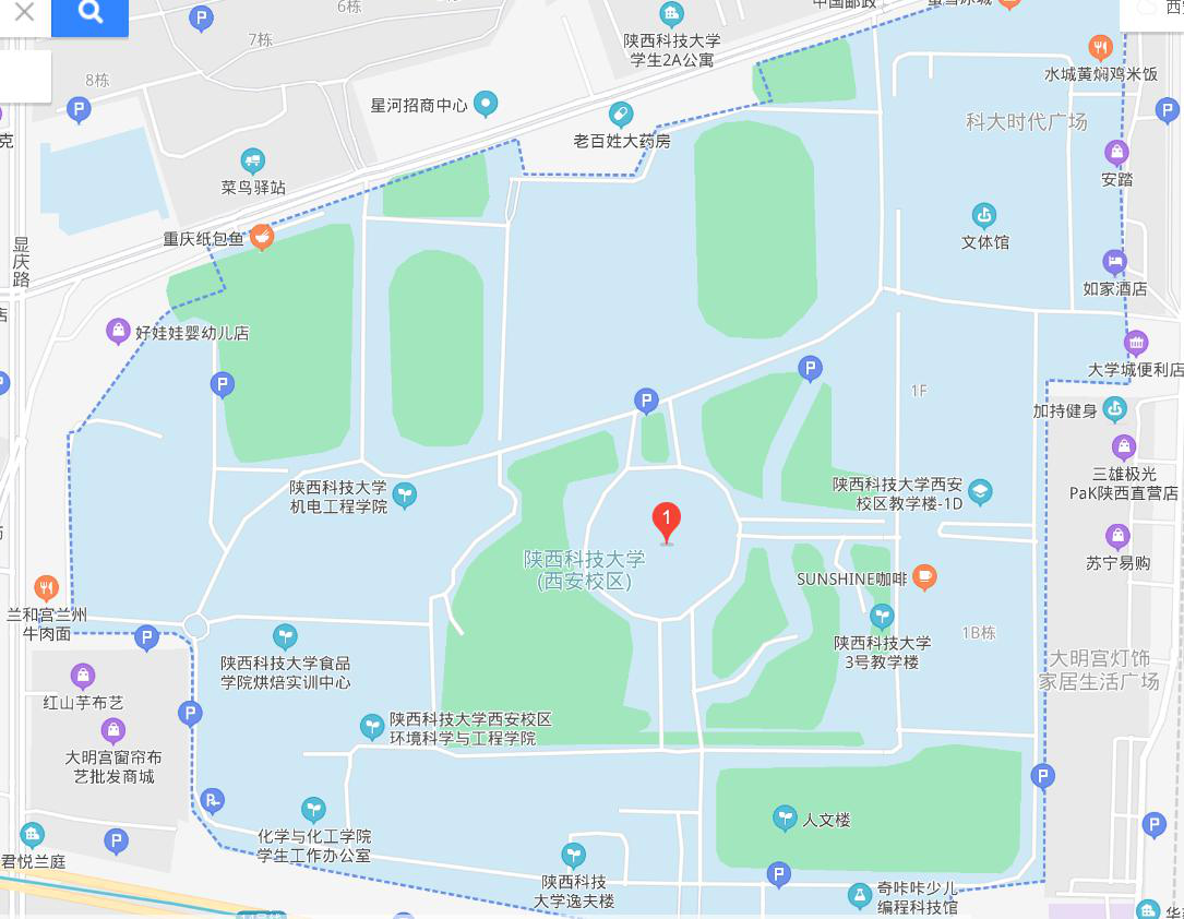 陕西科技大学校园地图
