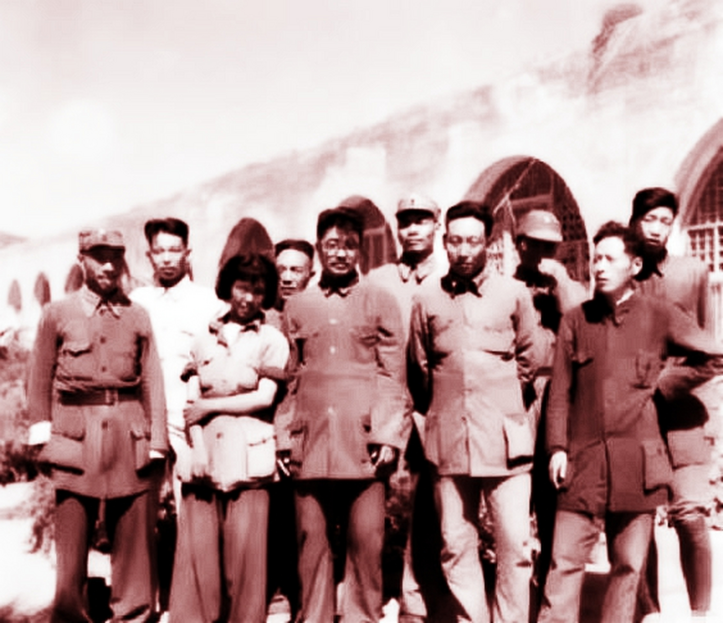 贺龙和薛明婚礼老照片