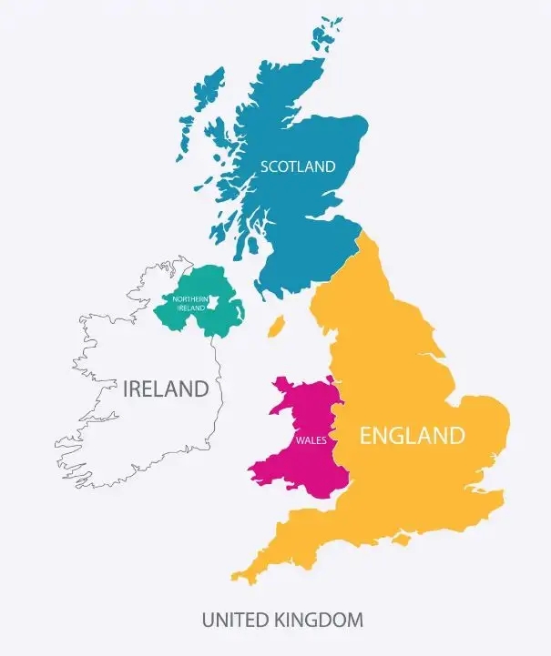 英国地图简图画法图片