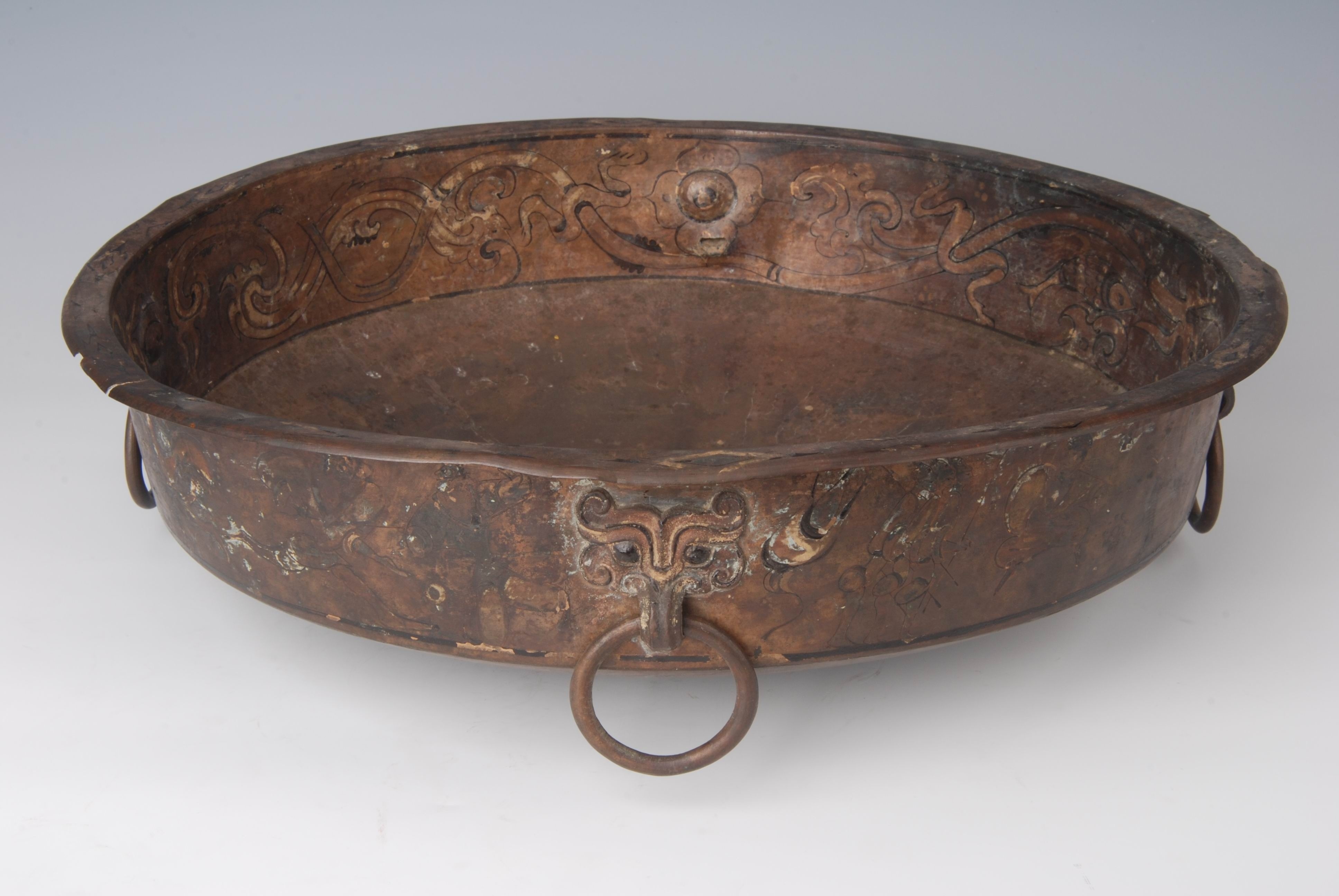 文博日历丨这个铜盆上记录了一场古代的"格斗比赛"