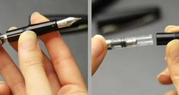 墨囊怎么装进钢笔里图片