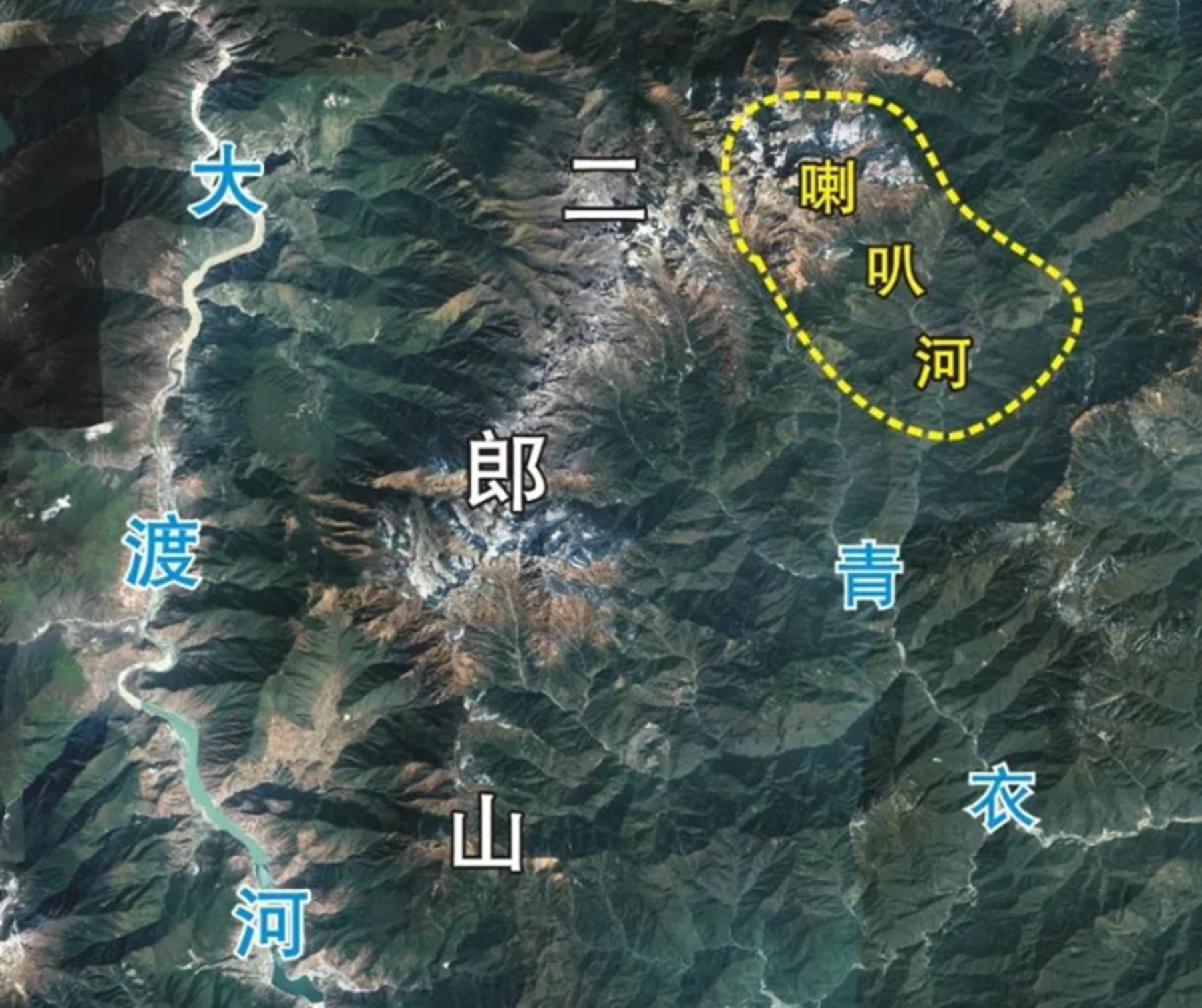 二郎山具体在哪个地方?