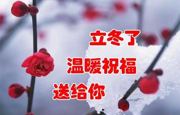 立冬清早祝福朋友的阳光早安问候祝福语录句子