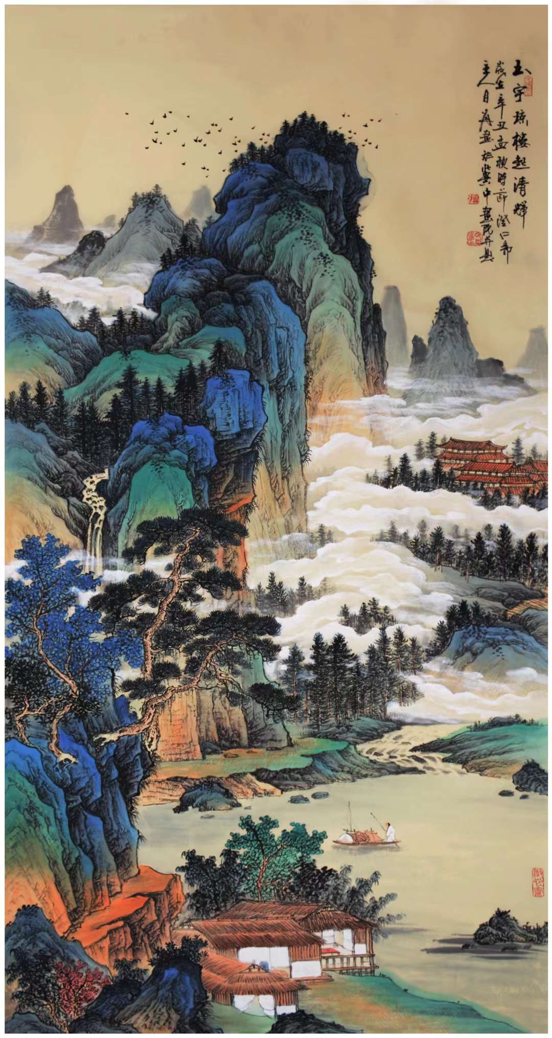 当代画坛最具影响力的画家张月岗山水画作品集
