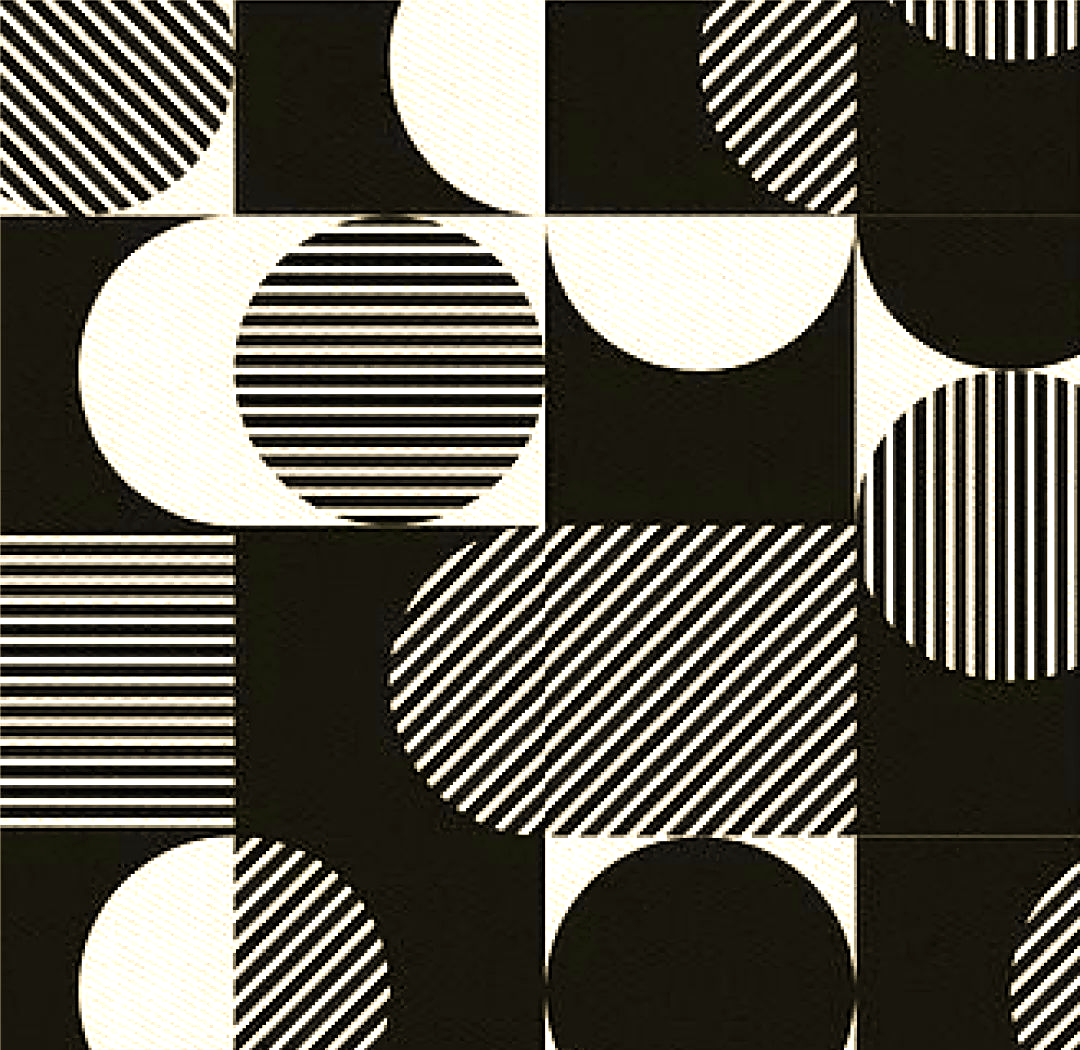 相对重复构成在平面设计中,除了绝对重复构成外,还有一种重要的表现