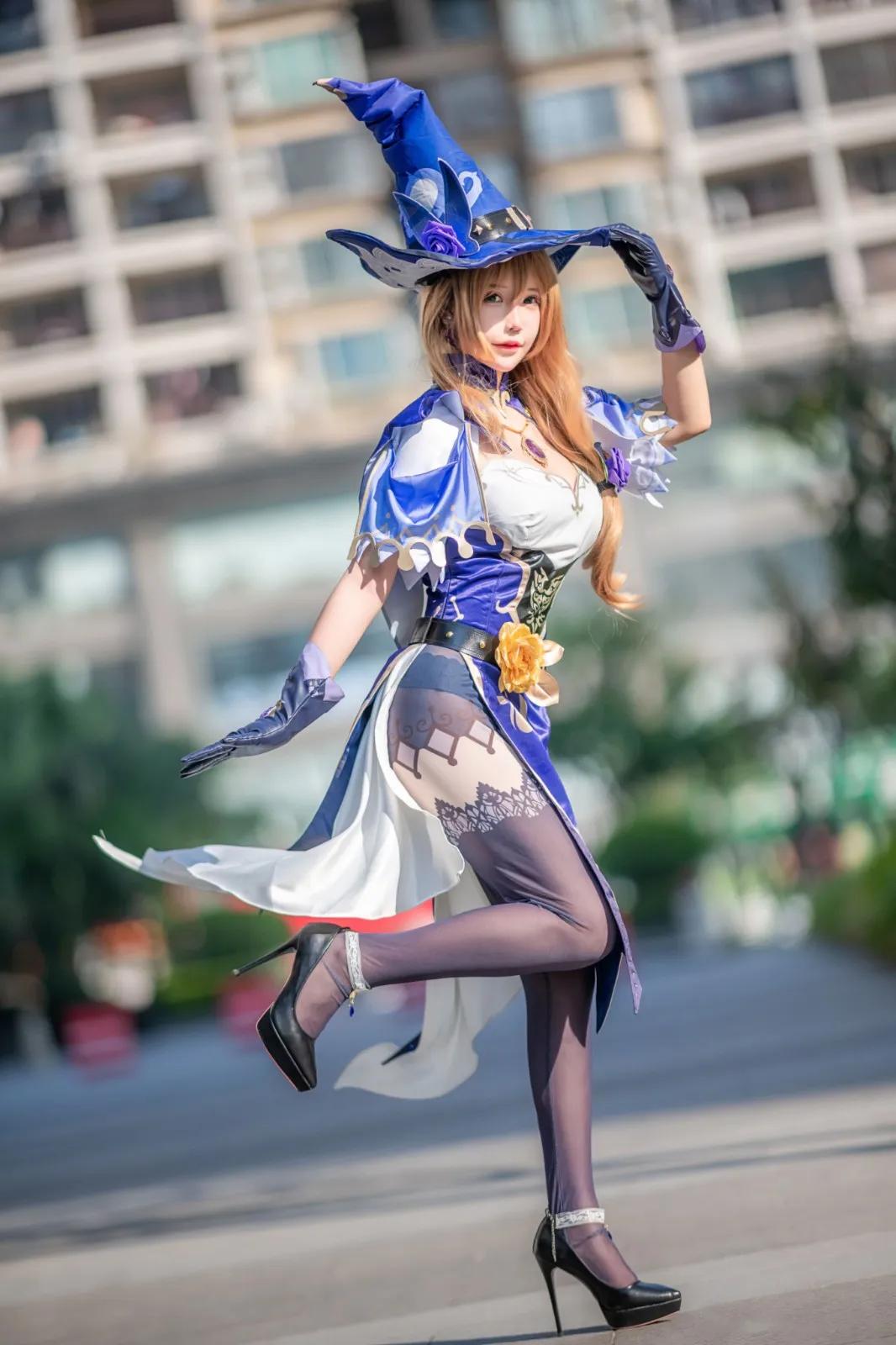 漂亮真人原神丽莎-cosplay美女系列,我最爱的小美妞二次元