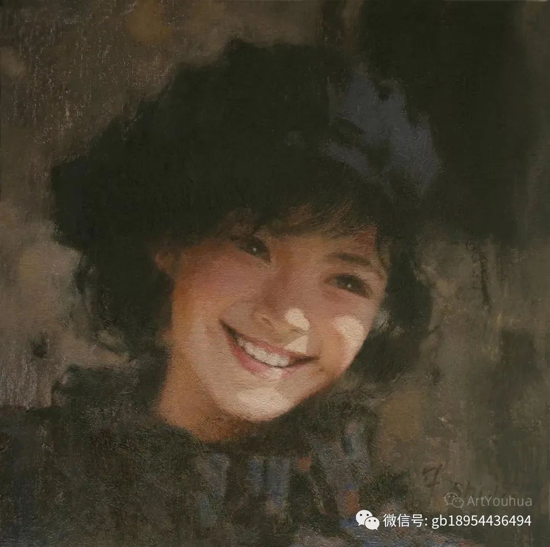 画家 金凤石油画人物附加几张素描头像作品