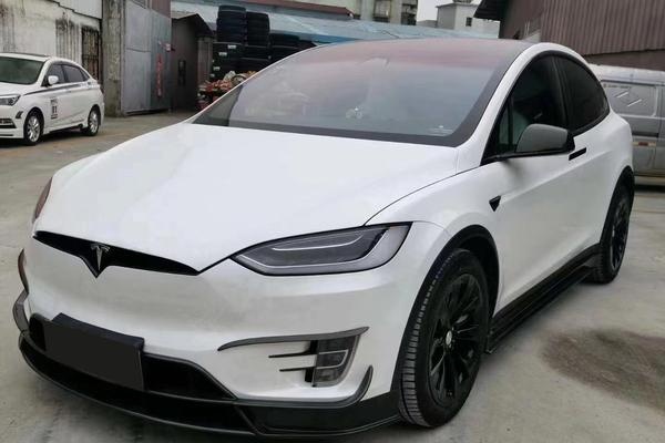 特斯拉model x毛豆x,改装revo zport碳纤维小